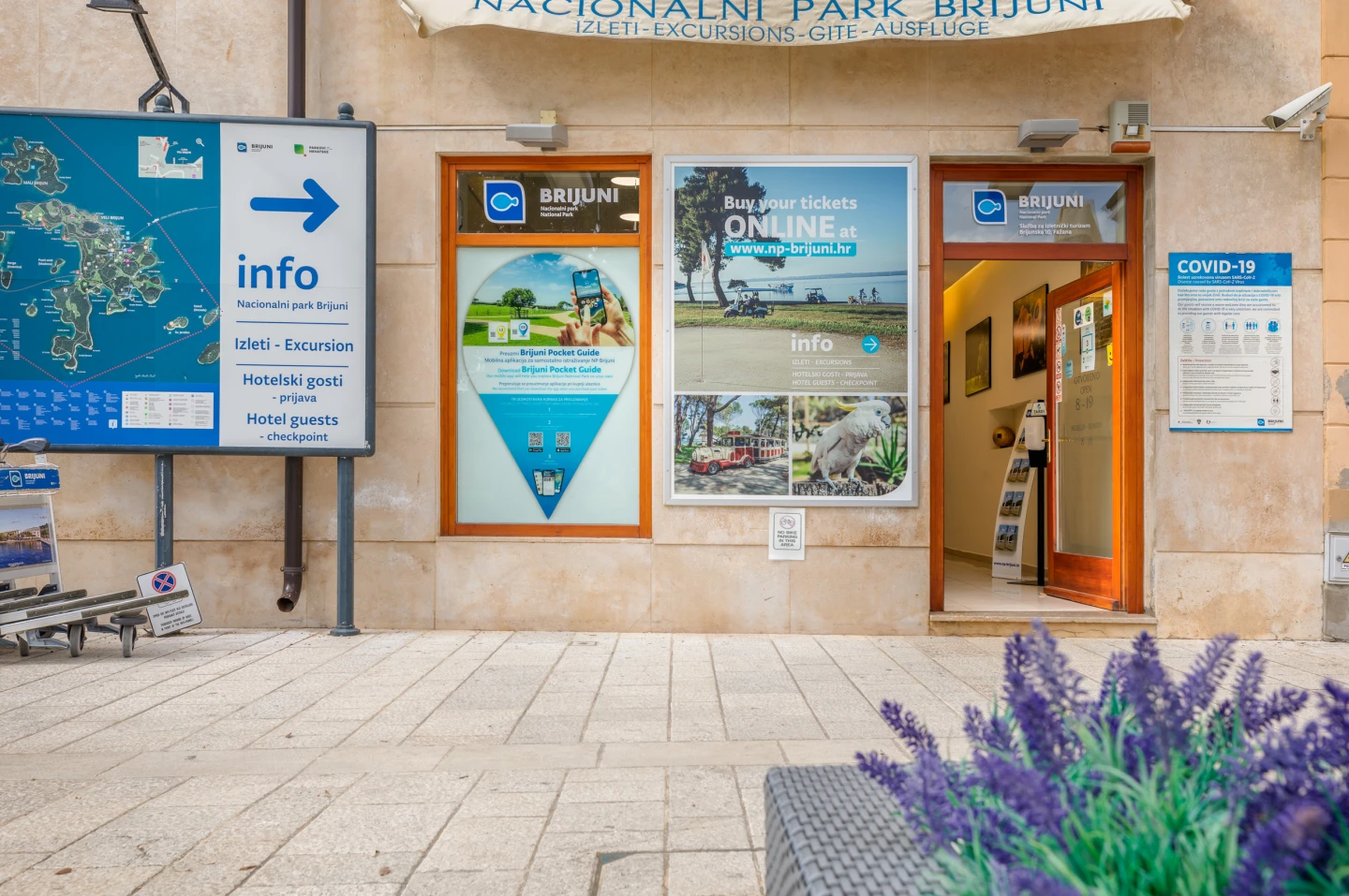 The Brijuni NP ticket office closed on 25. December 2023