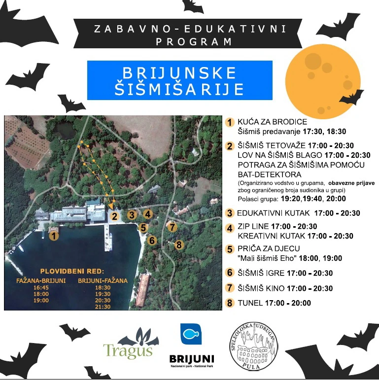 Brijunske šišmišarije - otkazane