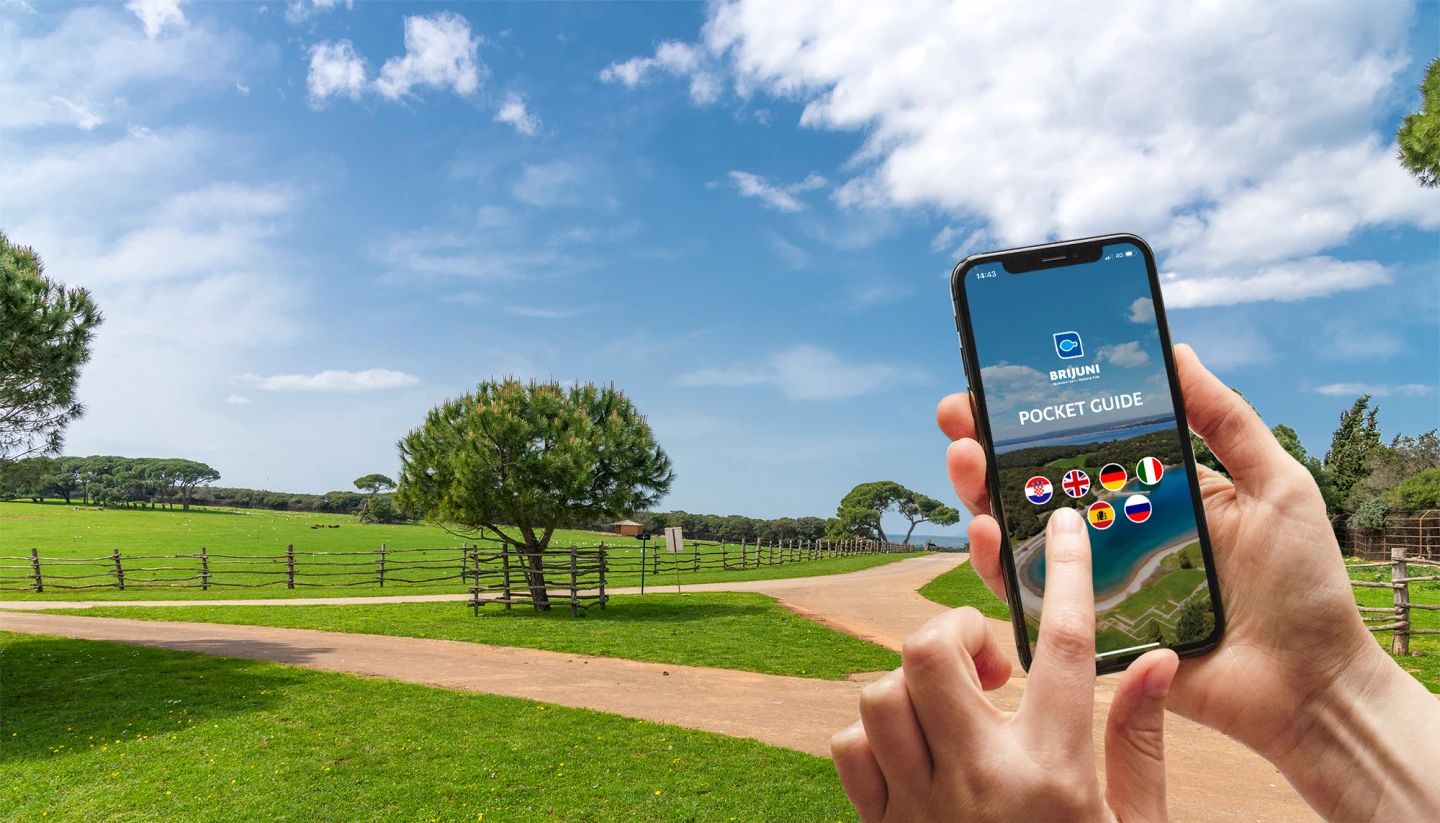 Download the app and explore Brijuni on your own